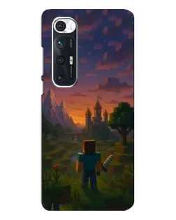 Чехол для Xiaomi Mi 10s с картинкой «Стив у башни»