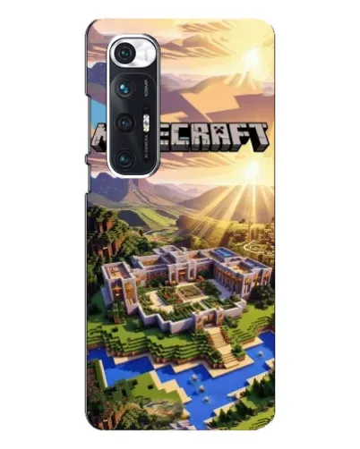 Чехол для Xiaomi Mi 10s с картинкой «Minecraft панорама»