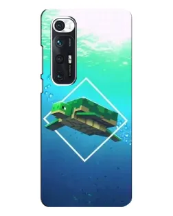Чехол для Xiaomi Mi 10s с картинкой «Черепаха Minecraft»