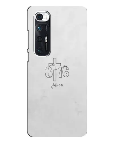 Чехол для Xiaomi Mi 10s с картинкой «Иоанна 3:16 Крест»