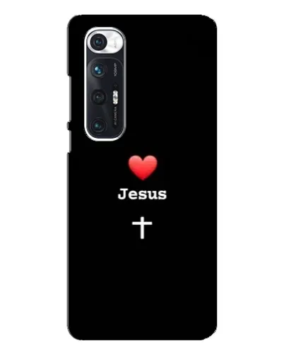 Чехол для Xiaomi Mi 10s с картинкой «Сердце - Jesus»