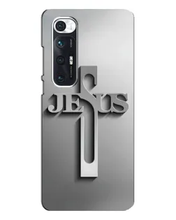 Чохол для Xiaomi Mi 10s з картинкою «Металевий хрест Jesus»
