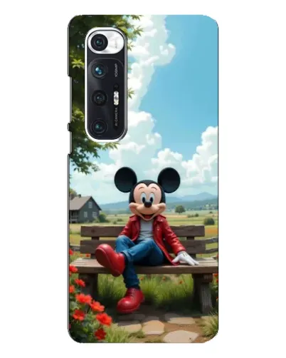 Чехол для Xiaomi Mi 10s с картинкой «Микки на скамейке»