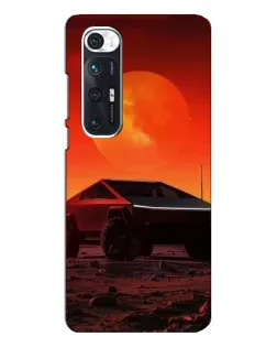Чехол для Xiaomi Mi 10s с картинкой «Cybertruck на Марсе»