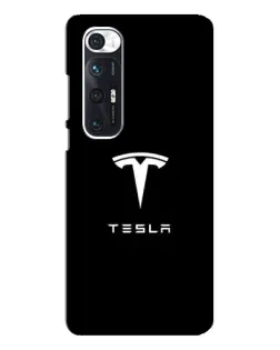 Чехол для Xiaomi Mi 10s с картинкой «Tesla White Logo»