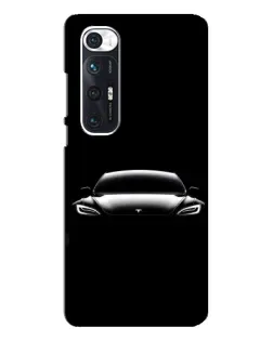 Чехол для Xiaomi Mi 10s с картинкой «Фары Tesla Night»