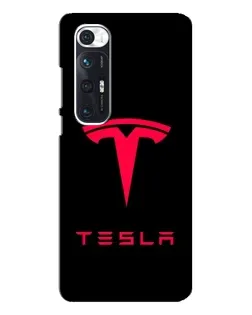 Чехол для Xiaomi Mi 10s с картинкой «Tesla Red Logo»