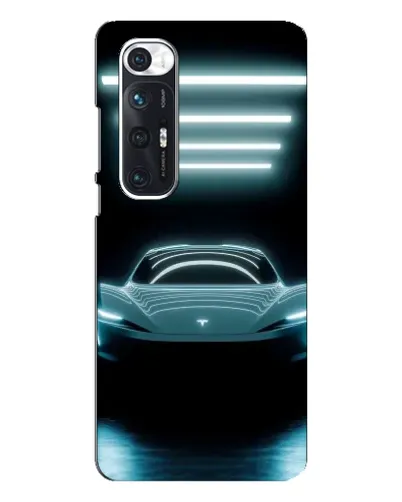 Чехол для Xiaomi Mi 10s с картинкой «Tesla в неоне» Чехол для Xiaomi Mi 10s с картинкой «Tesla в неоне»
