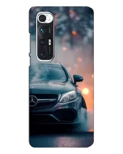 Чехол для Xiaomi Mi 10s с картинкой «Mercedes — ночной город»