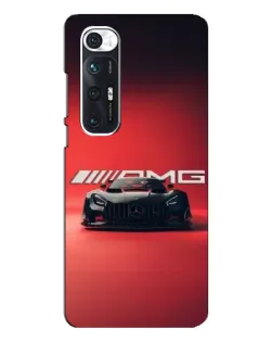 Чехол для Xiaomi Mi 10s с картинкой «Mercedes AMG — красная линия»