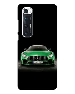Чехол для Xiaomi Mi 10s с картинкой «Mercedes — неоновый лого»
