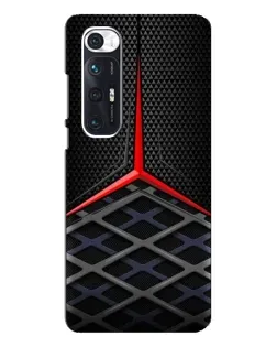 Чехол для Xiaomi Mi 10s с картинкой «Mercedes Carbon Grid»