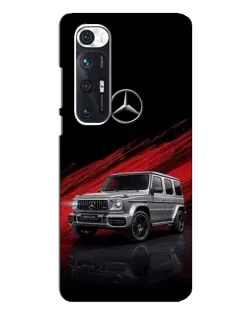 Чехол для Xiaomi Mi 10s с картинкой «Mercedes G-Class красный»