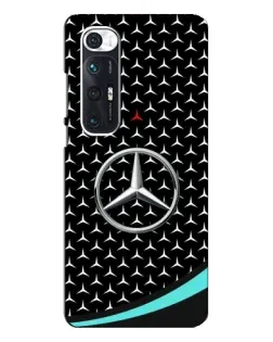 Чехол для Xiaomi Mi 10s с картинкой «Mercedes — бирюзовый акцент»
