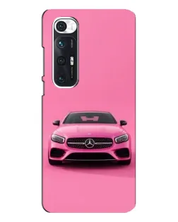 Чехол для Xiaomi Mi 10s с картинкой «Розовый Mercedes AMG»