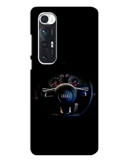 Чехол для Xiaomi Mi 10s с картинкой «Салон Audi — руль»