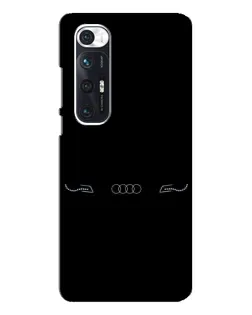 Чехол для Xiaomi Mi 10s с картинкой «Audi — световой подпись»