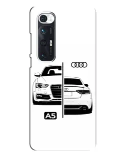 Чехол для Xiaomi Mi 10s с картинкой «Audi — контрастный дизайн»