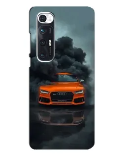Чехол для Xiaomi Mi 10s с картинкой «Audi в облаках дыма»