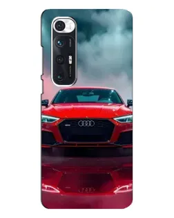 Чехол для Xiaomi Mi 10s с картинкой «Audi RS — красный стиль»