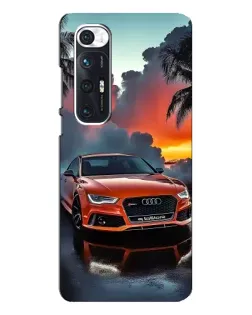 Чехол для Xiaomi Mi 10s с картинкой «Audi — закат»