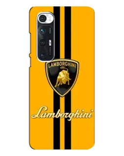 Чехол для Xiaomi Mi 10s с картинкой «Lamborghini Stripe желтый»