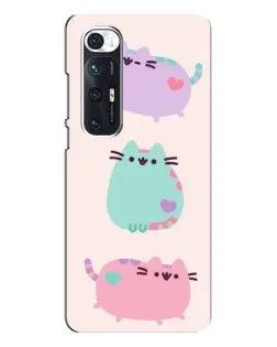 Чехол для Xiaomi Mi 10s с картинкой «Pusheen трио» Чехол для Xiaomi Mi 10s с картинкой «Pusheen трио»