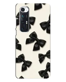 Чехол для Xiaomi Mi 10s с картинкой «Черные бантики»
