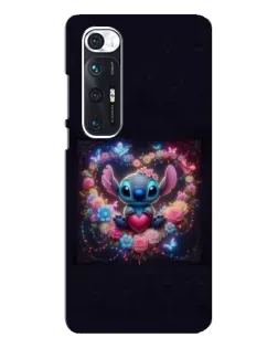 Чехол для Xiaomi Mi 10s с картинкой «Stitch в цветах»