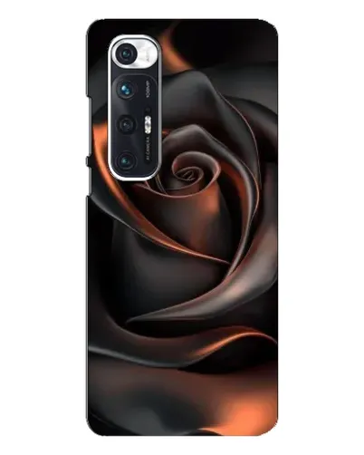 Чехол для Xiaomi Mi 10s с картинкой «Шелковая черная роза»