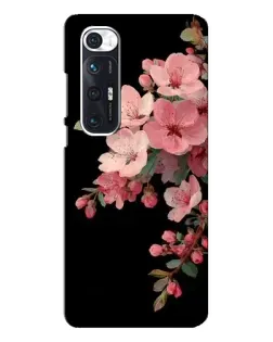 Чехол для Xiaomi Mi 10s с картинкой «Розовая ветка сакуры»