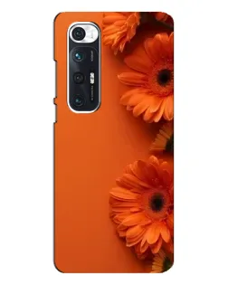 Чехол для Xiaomi Mi 10s с картинкой «Оранжевые герберы»