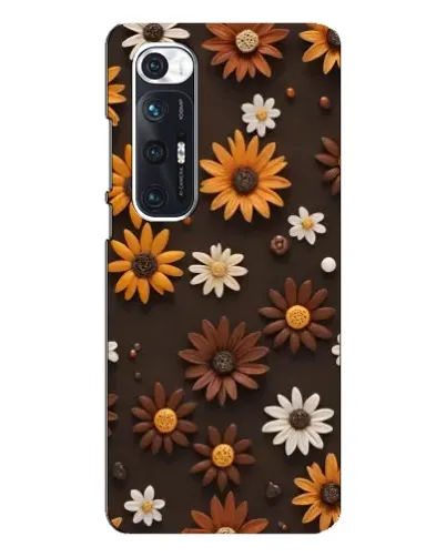 Чехол для Xiaomi Mi 10s с картинкой «Узор из маленьких подсолнухов»