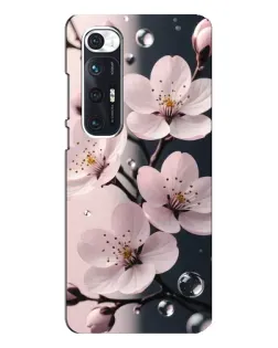 Чехол для Xiaomi Mi 10s с картинкой «Нежная сакура и капли»