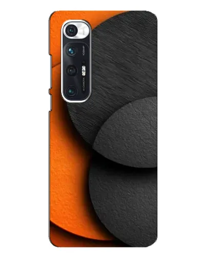 Чехол для Xiaomi Mi 10s с картинкой «Геометрия оранжевых кругов»