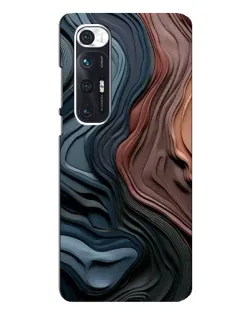 Чехол для Xiaomi Mi 10s с картинкой «Цветные волны каньона»
