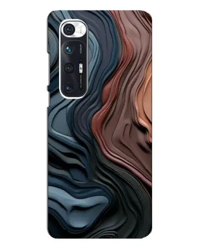 Чехол для Xiaomi Mi 10s с картинкой «Цветные волны каньона»