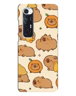 Чехол для Xiaomi Mi 10s с картинкой «Капибары с апельсинами»