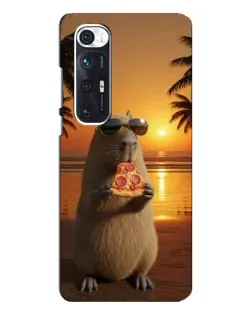 Чехол для Xiaomi Mi 10s с картинкой «Капибара с пиццей» Чехол для Xiaomi Mi 10s с картинкой «Капибара с пиццей»