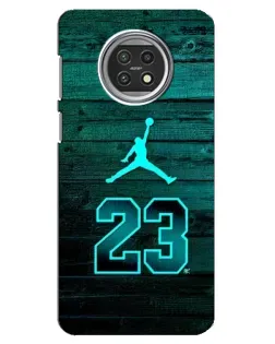 Чехол для Xiaomi Mi 10t Lite с картинкой «Jordan Cyan 23»