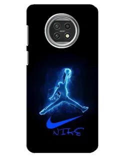 Чехол для Xiaomi Mi 10t Lite с картинкой «Jordan Neon Blue»
