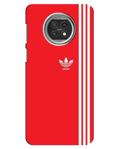 Чехол для Xiaomi Mi 10t Lite с картинкой «Красный минимализм Adidas»