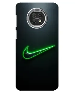 Чехол для Xiaomi Mi 10t Lite с картинкой «Неоновый контур Nike»