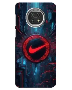 Чехол для Xiaomi Mi 10t Lite с картинкой «Техногенный стиль Nike»