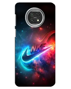 Чехол для Xiaomi Mi 10t Lite с картинкой «Огненный логотип Nike»