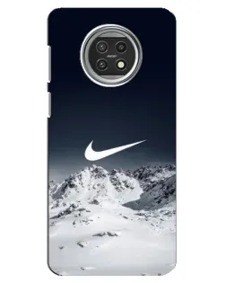 Чехол для Xiaomi Mi 10t Lite с картинкой «Nike — зимние горы»
