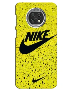 Чехол для Xiaomi Mi 10t Lite с картинкой «Желтый текстурный Nike»