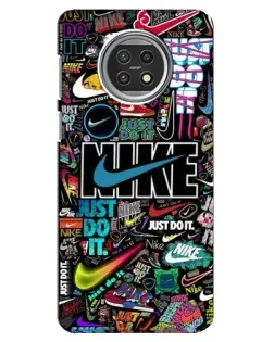 Чохол для Xiaomi Mi 10t Lite з картинкою «Яскравий колаж Nike»