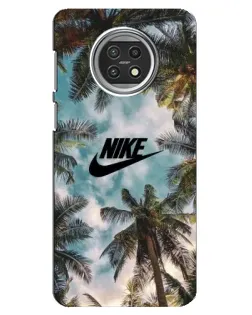 Чохол для Xiaomi Mi 10t Lite з картинкою «Тропічний принт Nike»