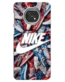 Чехол для Xiaomi Mi 10t Lite с картинкой «Космический Nike Blue»